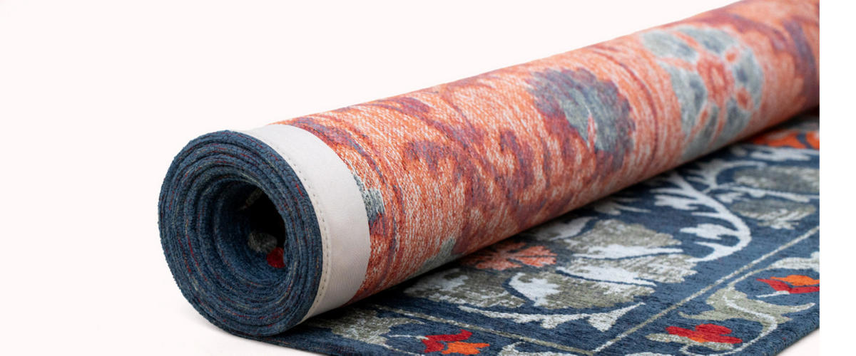 TEPPICH Flachgewebe Orient TABRY Blau 240 x 340 cm - Blau, Textil (240/340cm) - Novatrend