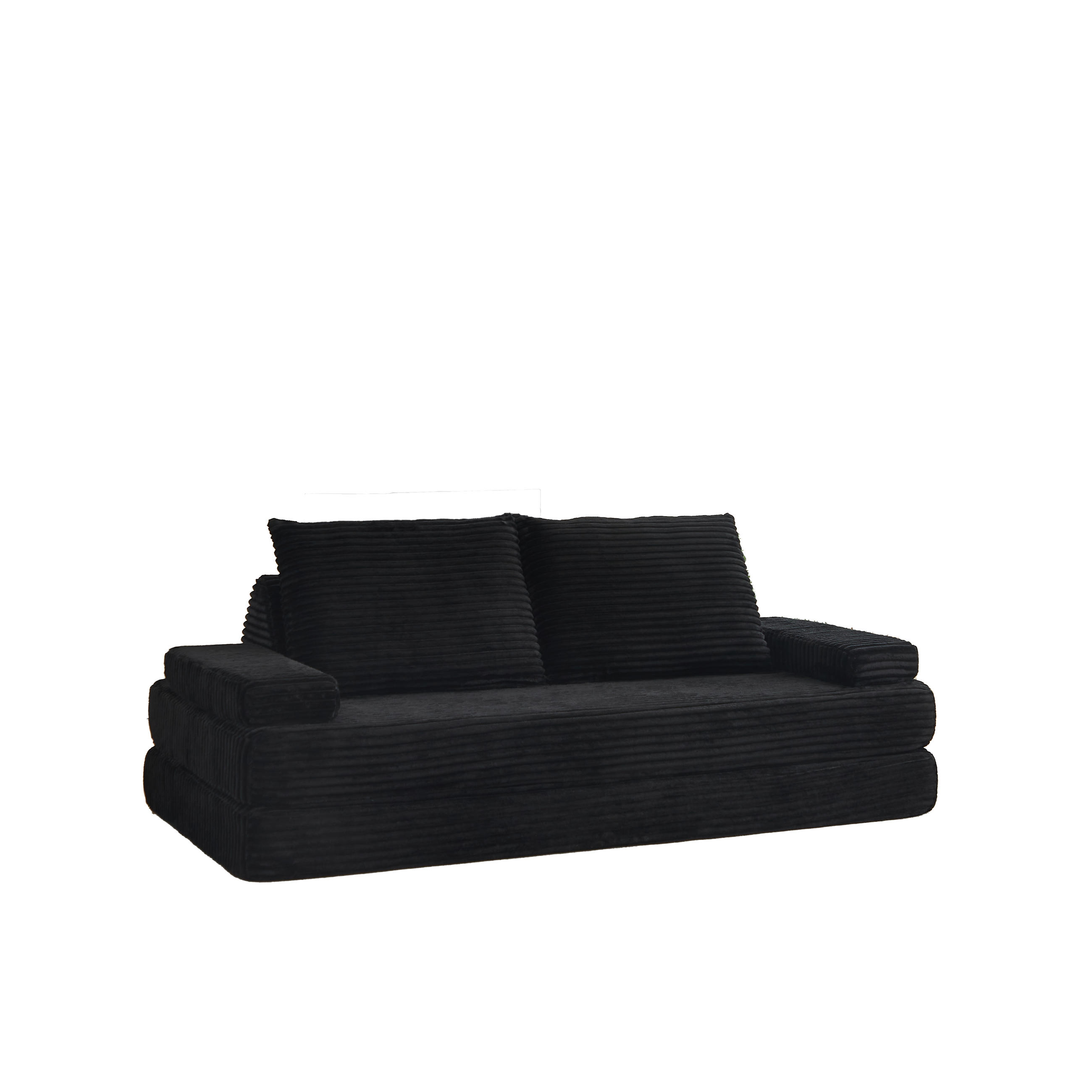 ComfortXL Schlafsofa Schwarz 211.5x62x106.5 cm