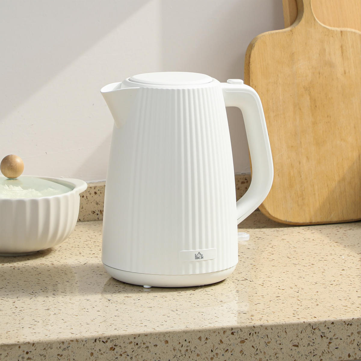 WASSERKOCHER,IN Creme,15.6/21.4/23.3 cm - Creme, Kunststoff (15.6/23.3/21.4cm)
