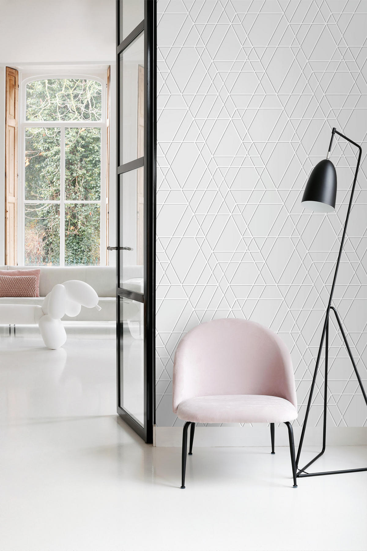 TAPETE 3D-Muster 50 x 900 cm - Grau, Papier (50/900cm) - ESTAhome