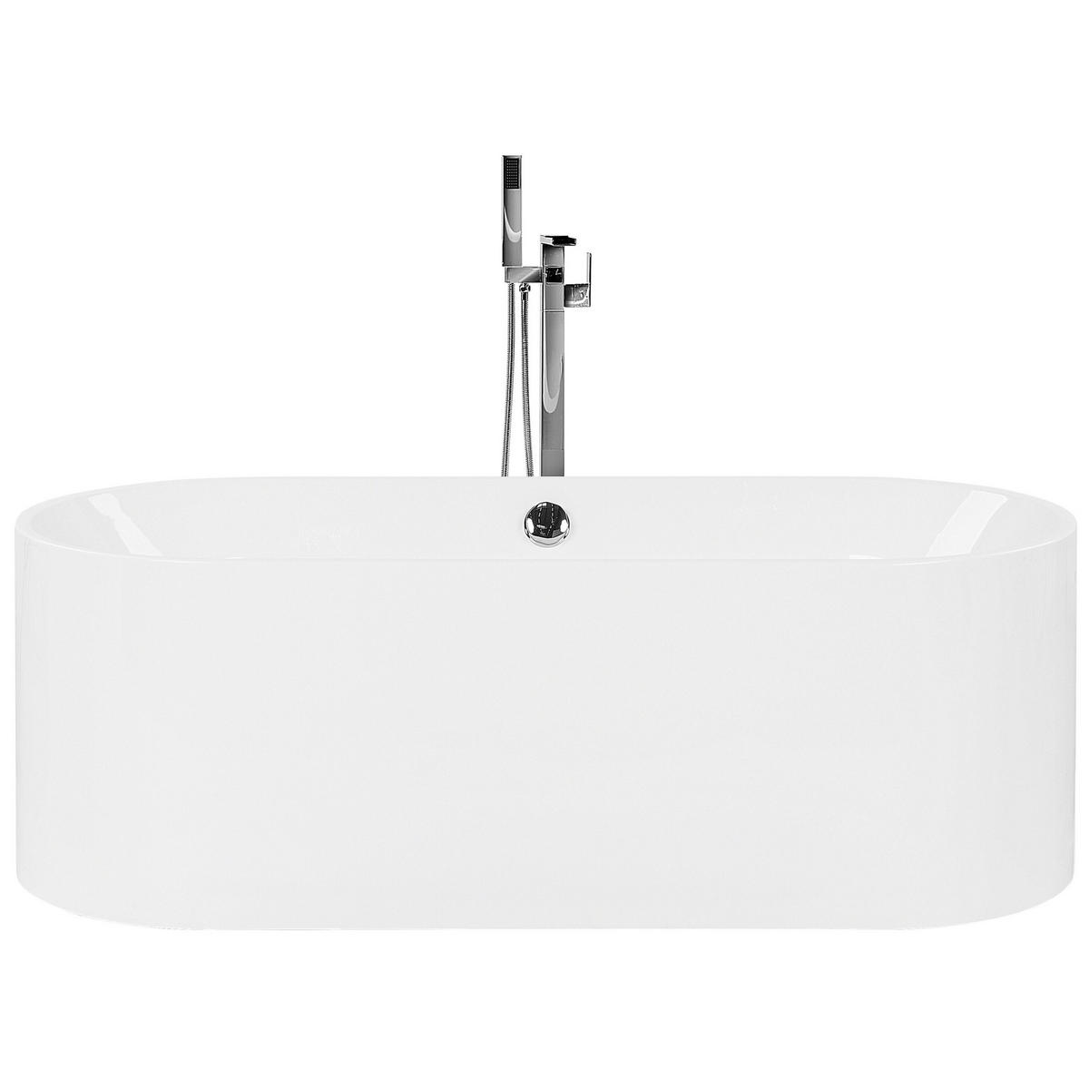 BADEWANNE FREISTEHEND 75x170x59 cm weiß Catalina - Weiß, Kunststoff (75/59/170cm) - Beliani