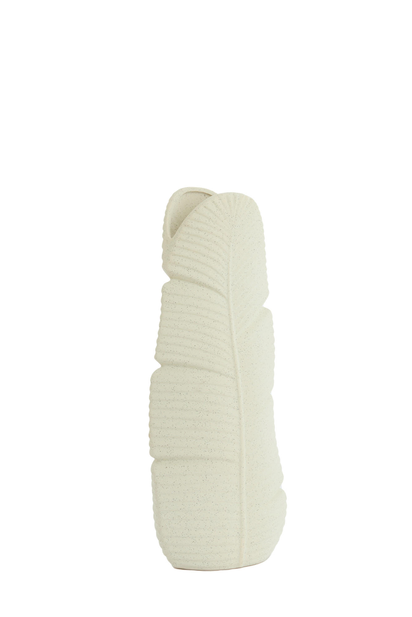 VASE Lou Weiß Ø16/38,5 cm - Weiß, Keramik (38.5cm) - Light & Living