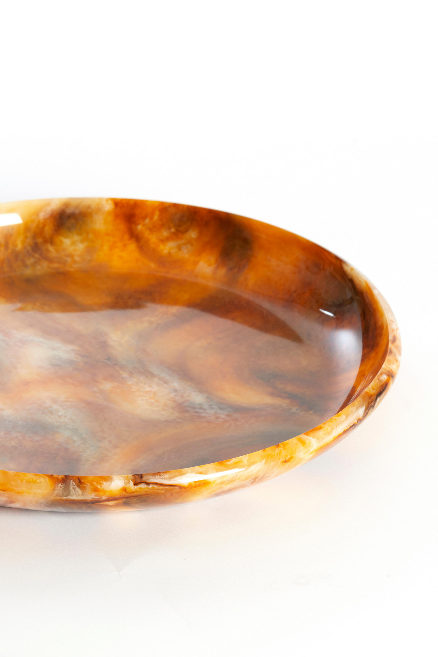 SCHALE Belawan Braun Ø44/4 cm - Braun, Kunststoff (44/4cm) - Light & Living