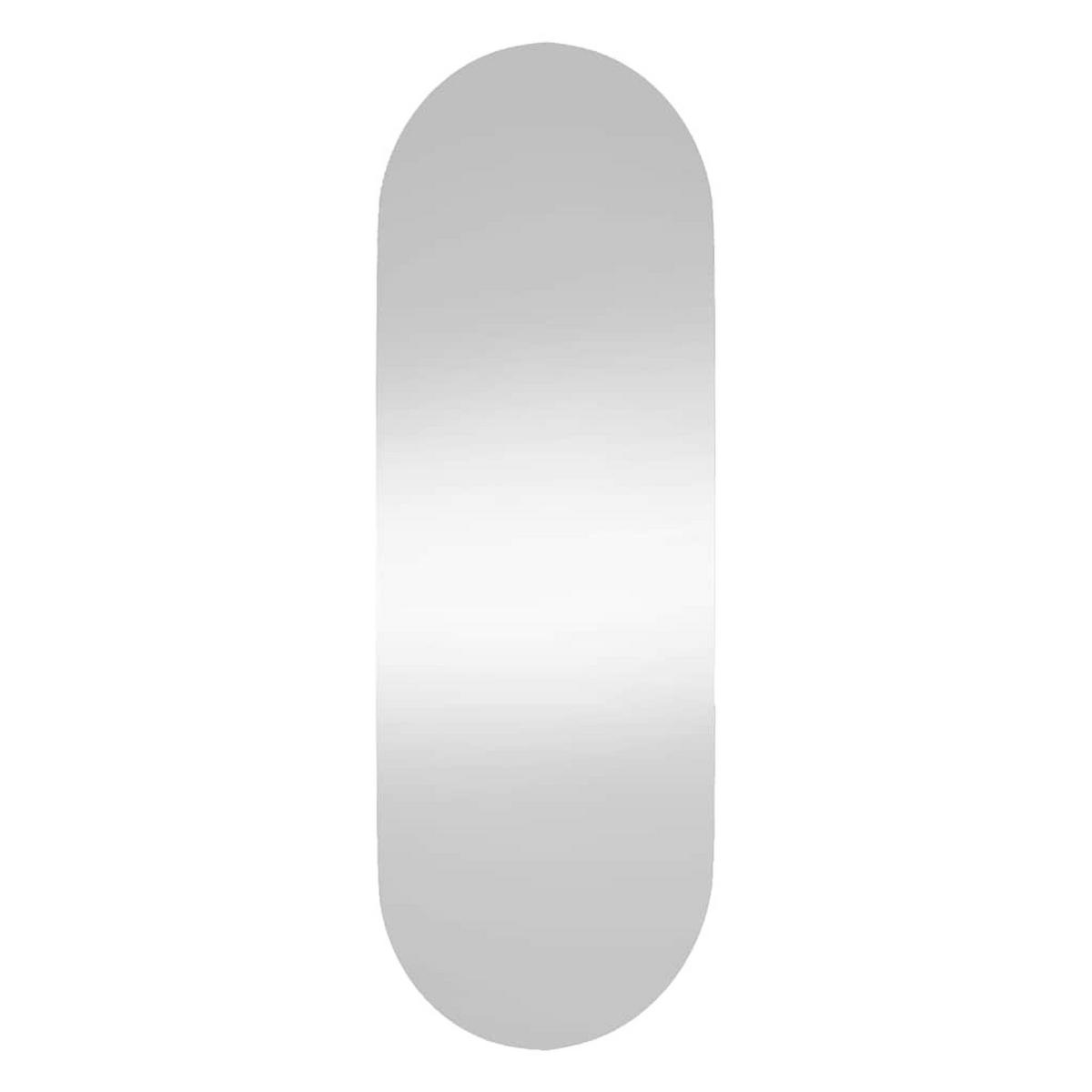 WANDSPIEGEL 15x40 cm Glas Oval - Silberfarben, Glas (15/40/40cm) - furnicato