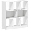BÜCHERREGAL 3-stöckige Bücherregal Büroregal Home-Office Spanplatte Weiß - Weiß, Holzwerkstoff (30/100/97.5cm) - HOMCOM
