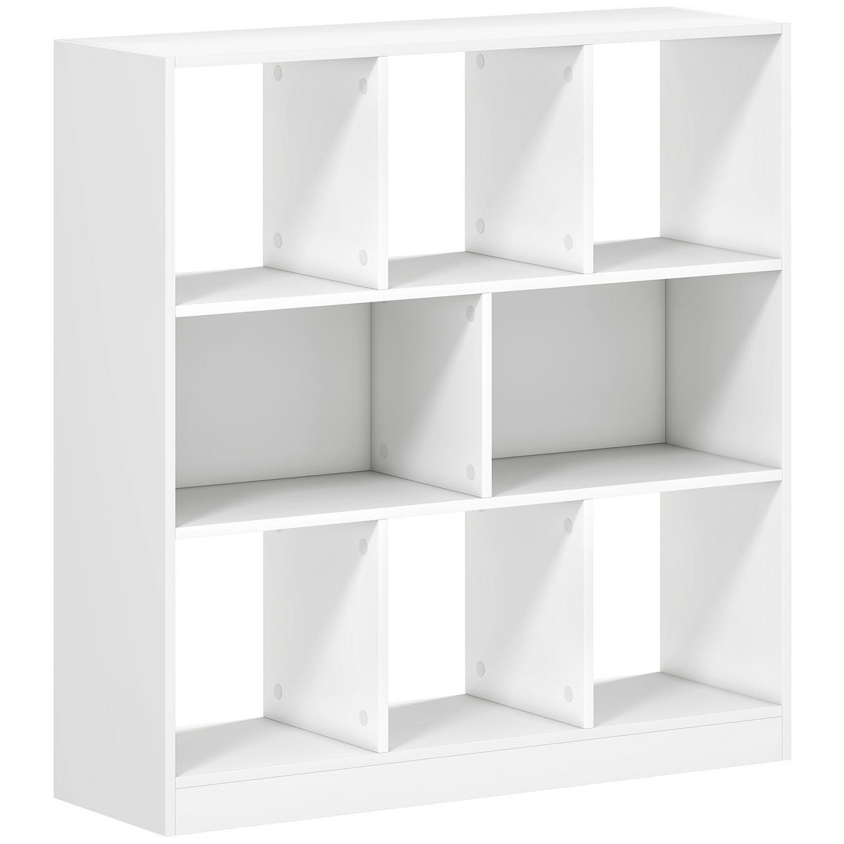 BÜCHERREGAL 3-stöckige Bücherregal Büroregal Home-Office Spanplatte Weiß - Weiß, Holzwerkstoff (30/100/97.5cm) - HOMCOM