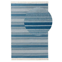 OUTDOOR-TEPPICH Siena handgewebt 200/300 cm - Petrol, Kunststoff (200/300cm) - benuta Nest