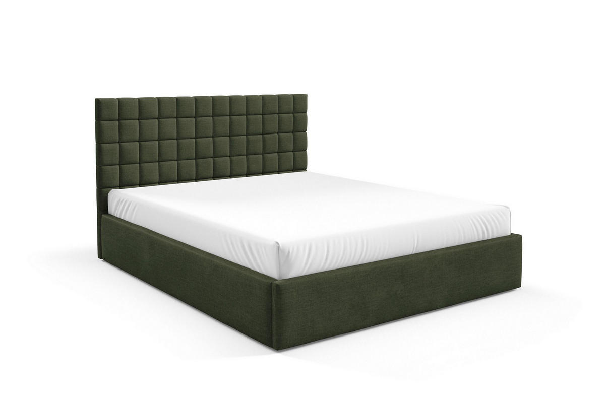 POLSTERBETT BEZA III - Dunkelgrün - Dunkelgrün, Holz/Textil (180/200cm) - AN-Moebel 4u