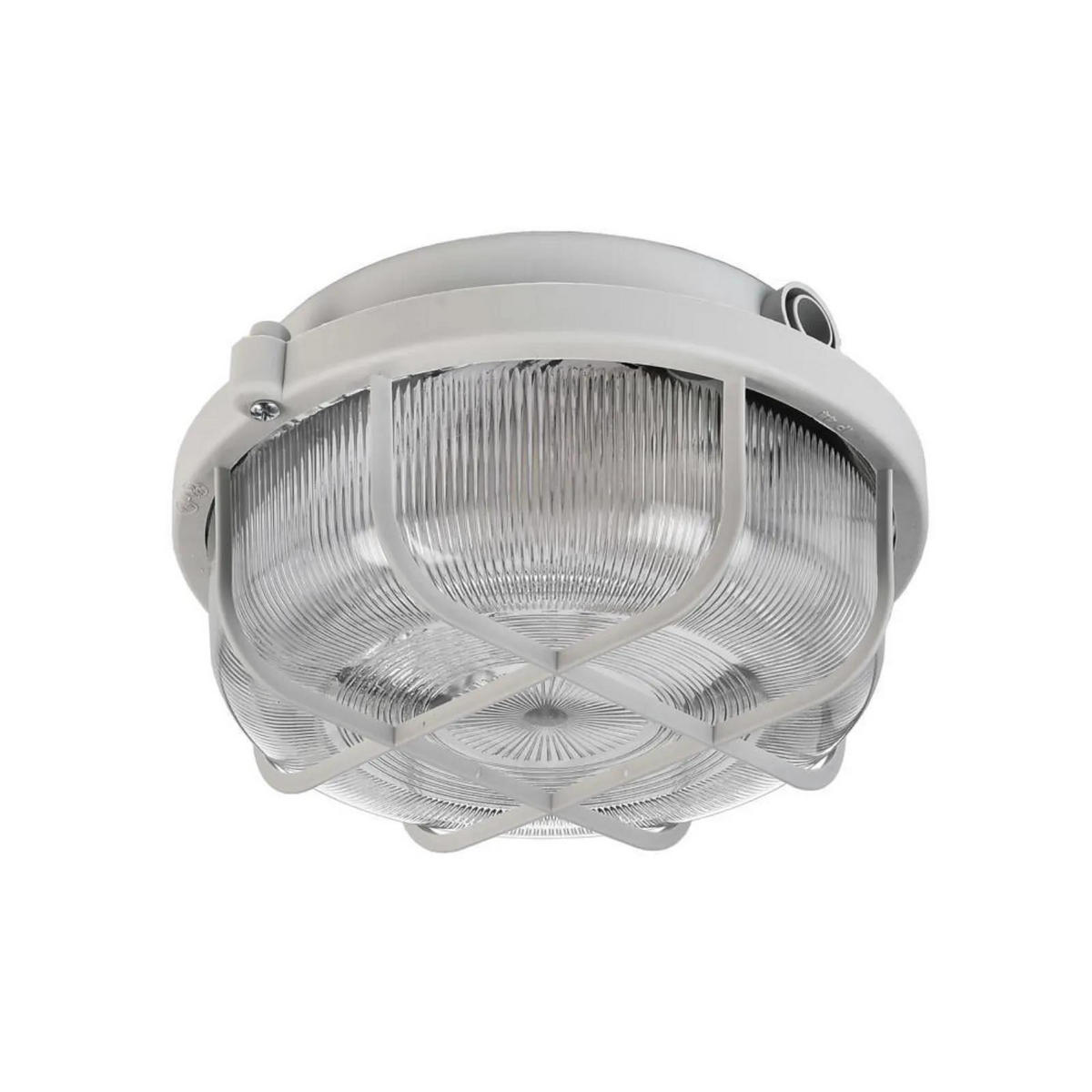 WAND- & DECKENLEUCHTE Syrma Rund Grau - Grau, Kunststoff (10.5/10.5/10.5cm) - click-licht