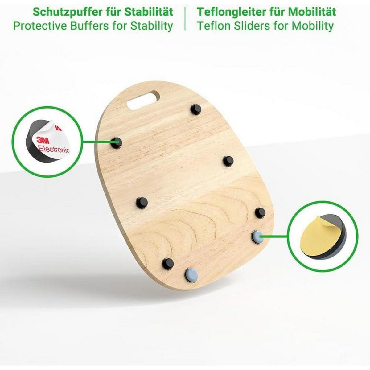 GLEITBRETT für Thermomix TM6 TM5 Holz - Multicolor, Holz (30/2/35cm)