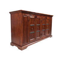 SIDEBOARD Akazie 171x50x90 nougat lackiert OXFORD #403 - Dunkelbraun, Holz (171/90/50cm) - Massivmoebel24
