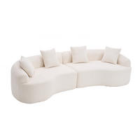 ECKSOFA 275/115/63 cm Weiß Chenille - Weiß, Textil (275/115cm) - Oxeza