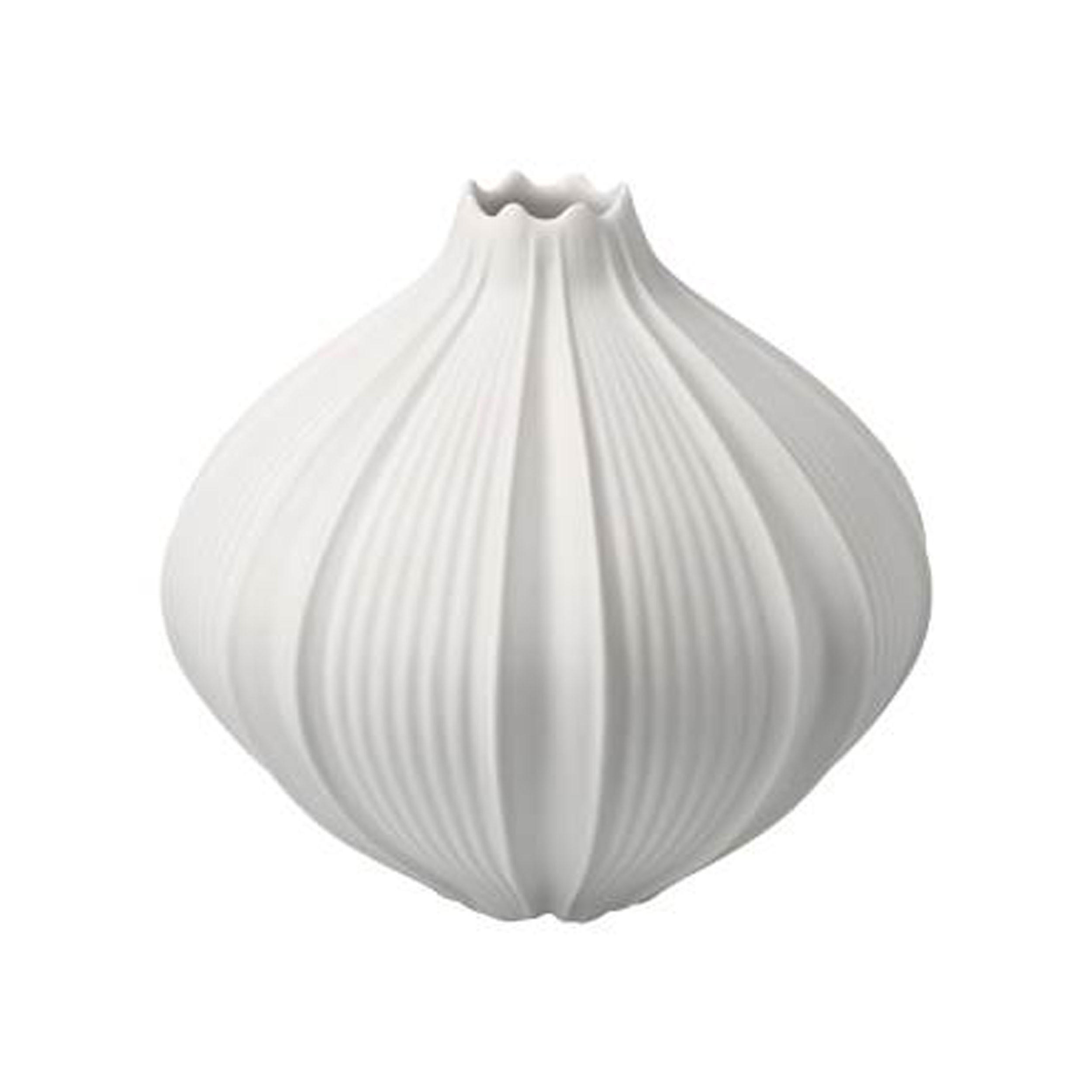 VASE Bahar, Biskuit-Porzellan, weiß, H 12 cm - Weiß, Keramik (12cm) - Goebel