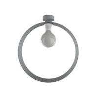 DECKENLEUCHTE Nucleo - Grau, Metall (7/40/40cm) - Lumicom