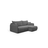 ECKSOFA Calgary - Dunkelgrau, Holzwerkstoff/Textil (207/148cm) - Fun Möbel