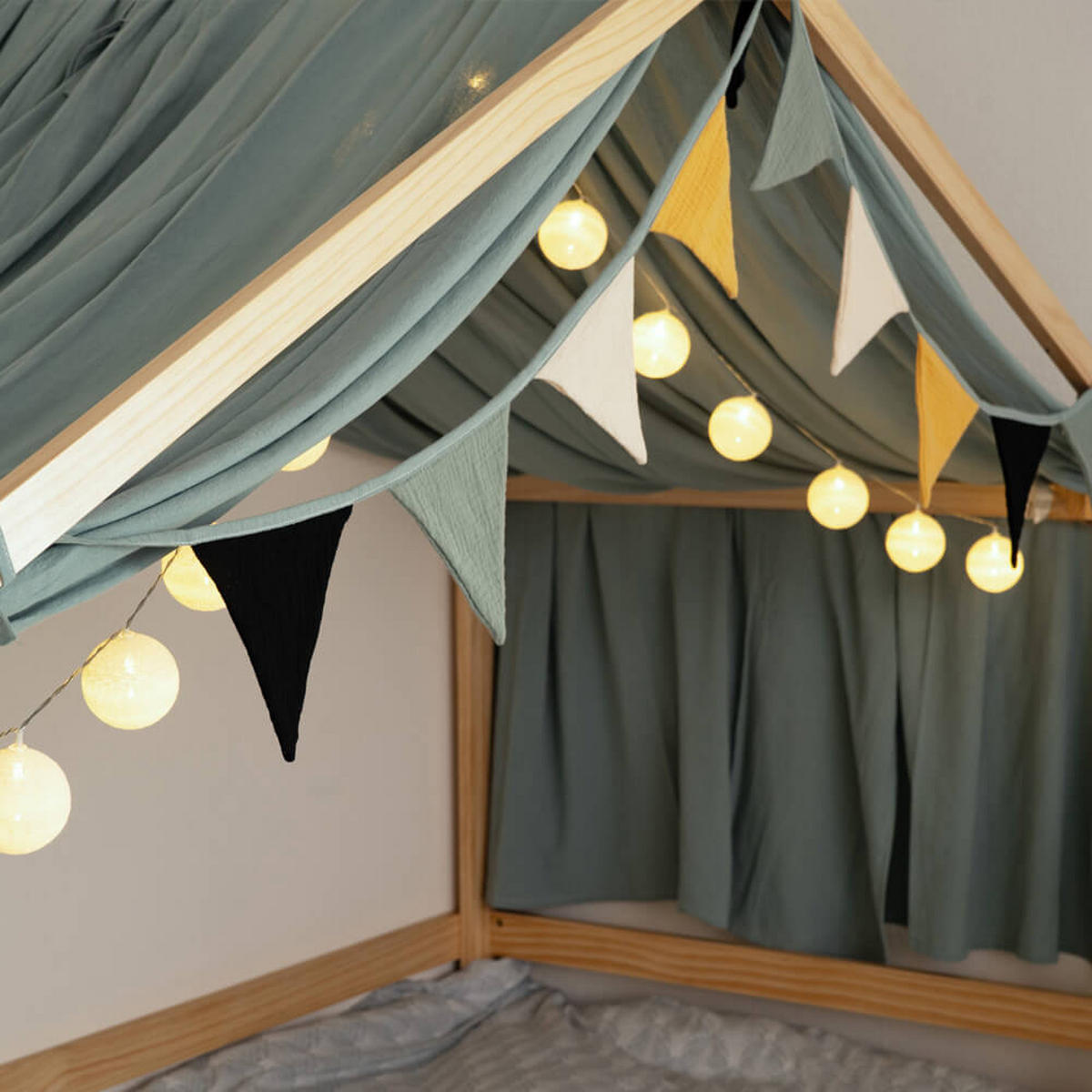 KINDERBETT mit Schubladen WOLKENLAND – 90 x 200 cm Natur - Naturfarben, Holz - Home Deluxe