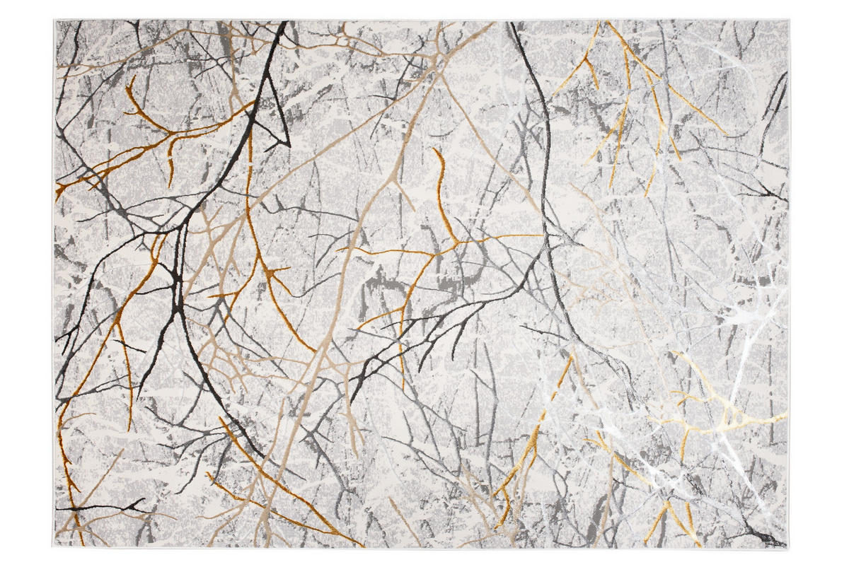 TEPPICH GOLDEN Creme Braun 140/200 cm - Multicolor, Kunststoff (140/200cm) - Tapiso