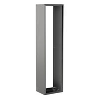 BRENNHOLZREGAL Wooker high Kaminholzregal Holzlagersystem Schwarz 49 x 199 cm - Schwarz, Metall (49/199/199cm) - Alberts