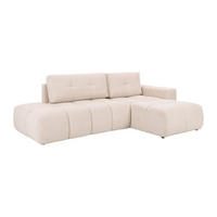 ECKSOFA mit Schlaffunktion - Ecke rechts - Stoff - Beige - TRIMALDI - Beige, Textil (182/294cm) - Vente-Unique