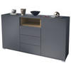 SIDEBOARD Skadu Eiche Evoke - Eiche San Remo, Holzwerkstoff (138.5/75.5/35cm) - Vladon