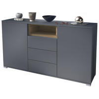 SIDEBOARD Skadu Eiche Evoke - Eiche San Remo, Holzwerkstoff (138.5/75.5/35cm) - Vladon