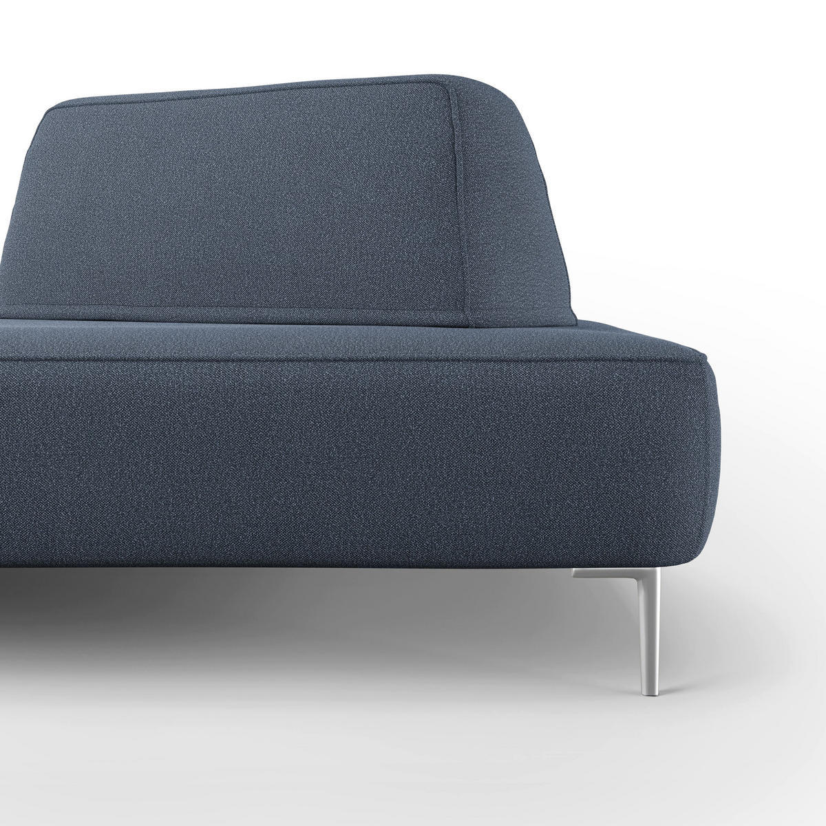 LINEARSOFA Newton - Blau, Textil (212/42/115cm) - Divani.store