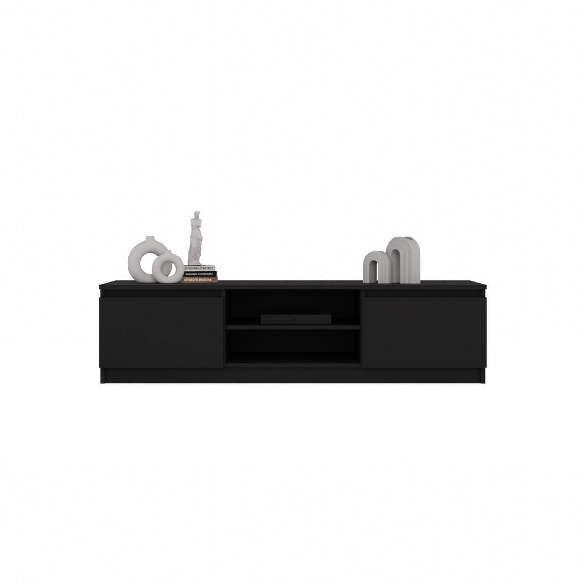 TV SKRINKA - čierna, kompozitné drevo (140/36/40cm) - RAUMHIRSCH FURNITURE