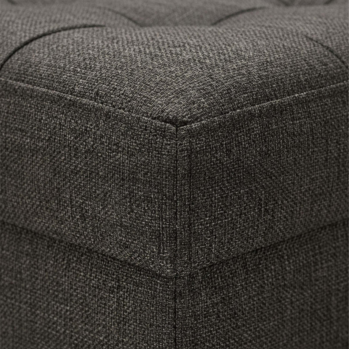 SITZHOCKER Braun mit Stauraum faltbar Stoff 41 cm - Braun, Holzwerkstoff/Textil (38/41/38cm) - Relaxdays