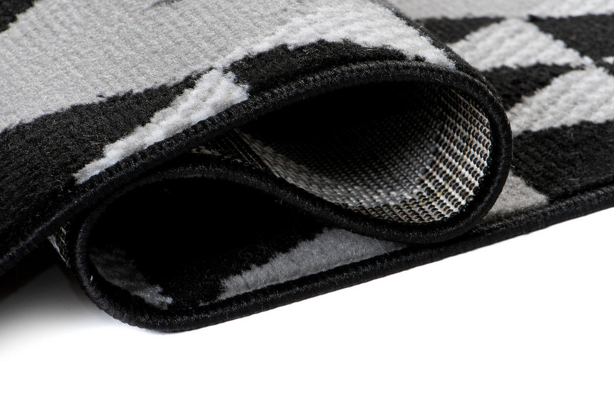 LÄUFER MAYA Schwarz Goldfarben 80/1200 cm - Goldfarben, Textil (80/1200cm) - Tapiso