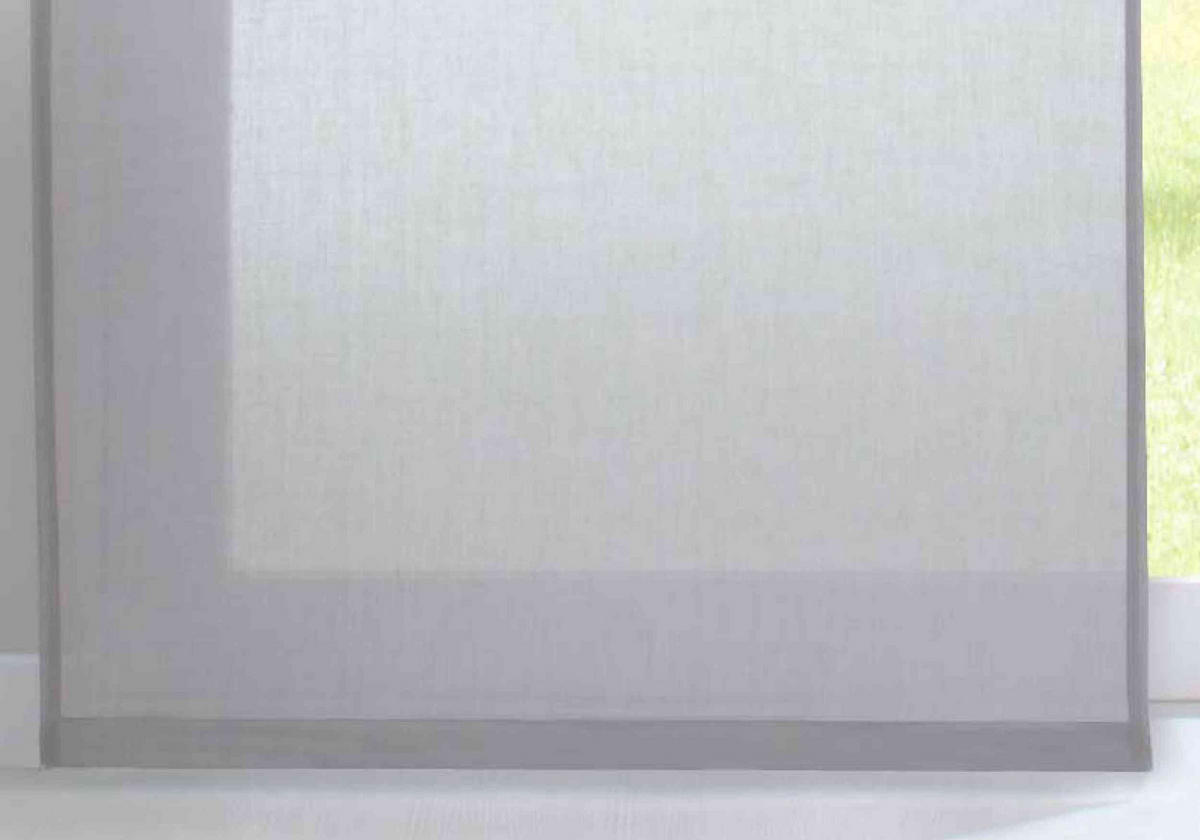 SCHIEBEGARDINE 2ER SET »Nizza« HxB 245x60 cm Stein - Grau, Textil (60/245cm) - Gardinenbox