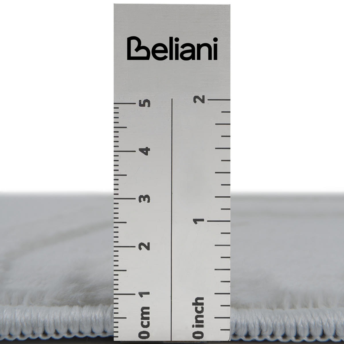 TEPPICH Hellgrau 80/300 cm Gannett - Hellgrau/Grau, Textil (80/300cm) - Beliani