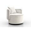 DREHSESSEL Dolce beige velour - Beige/Schwarz, Textil (90/83/90cm) - Beautysofa