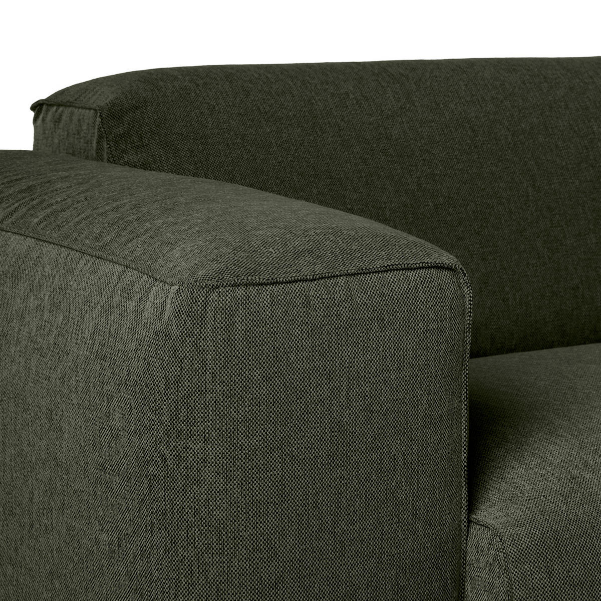 3-SITZER SOFA - Schwarz/Grau, Kunststoff/Textil (251/71/102cm) - home24