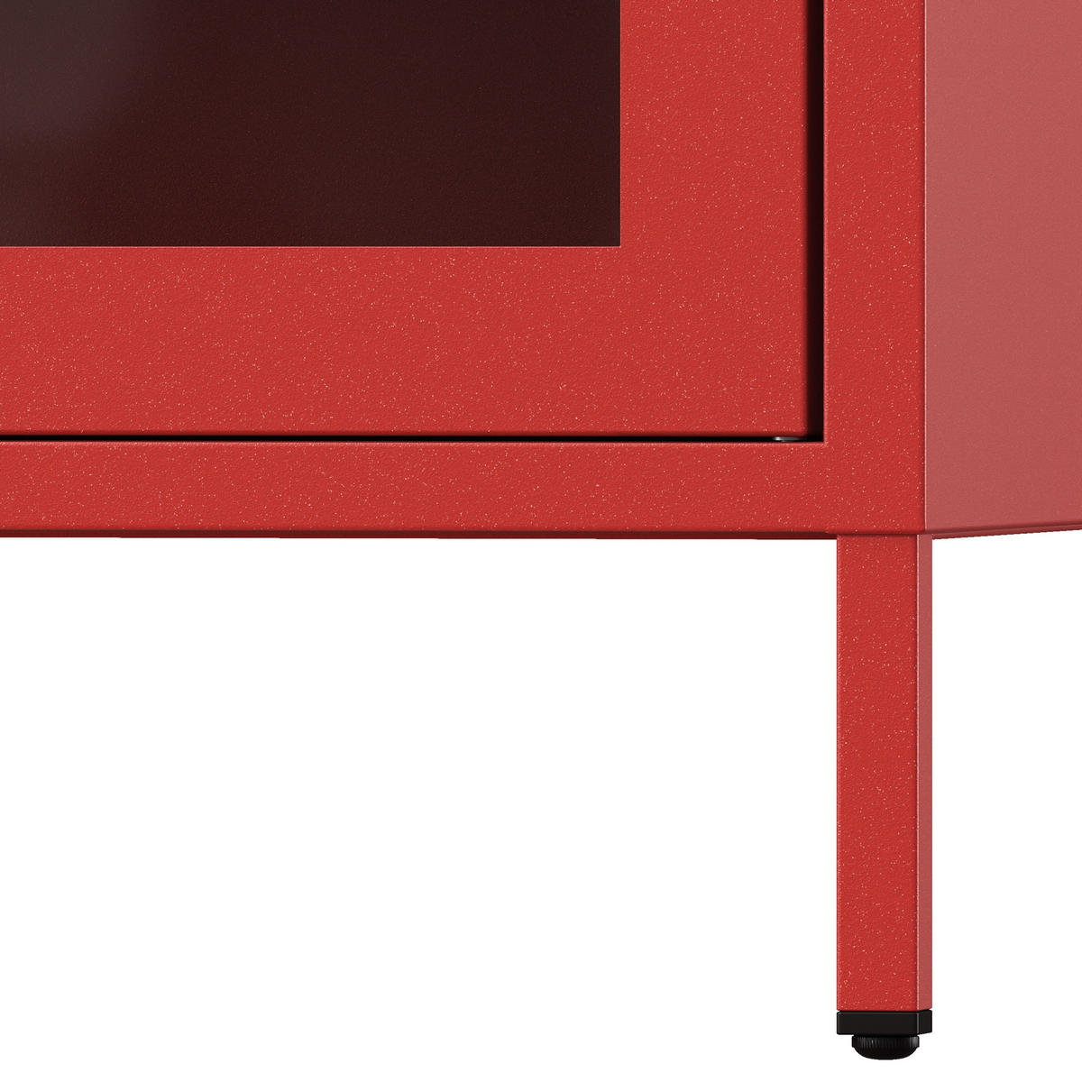 WOHNZIMMER Vitrine ANGELO Modern - Rot, Metall (80/185/45cm) - Jan Nowak