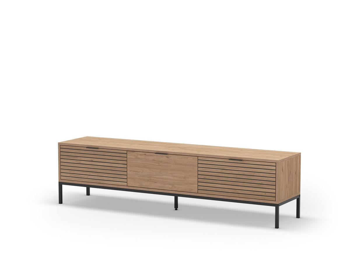 TV-STÄNDER Ariel Braun 180/40/48 cm - Braun, Holz (40/48/180cm) - Calicosy