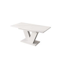 AUSZIEHTISCH Weiß 120-160/80/75 cm - Weiß, Holz (80/160/75cm) - PANGIVO