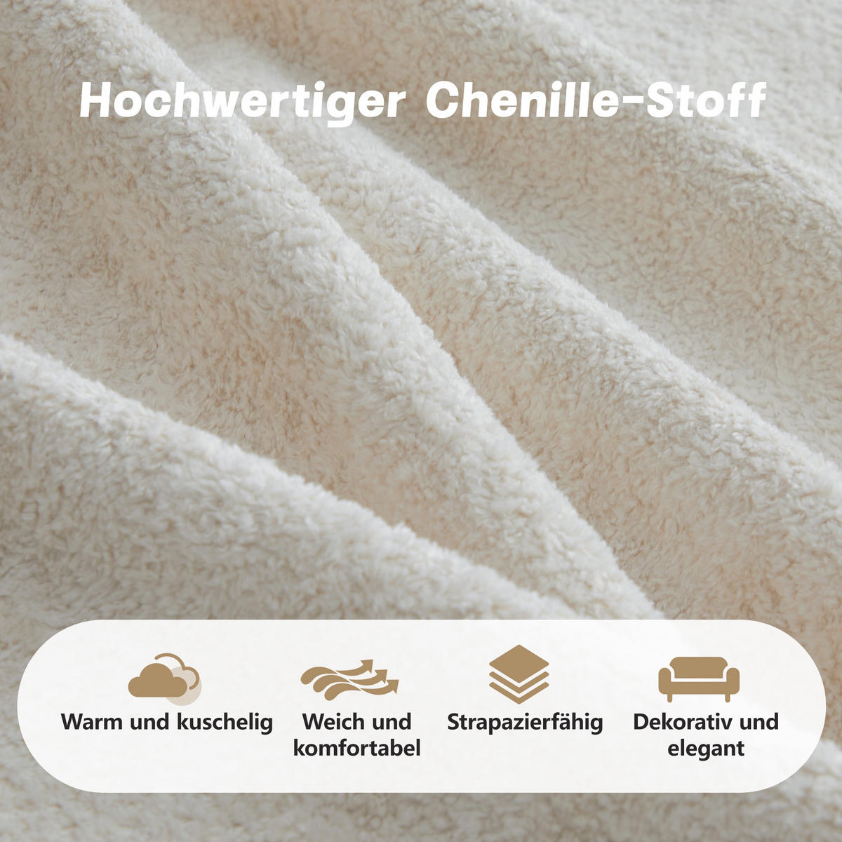 3-SITZER Sofa 288×98×70 cm Samt rahmenlos modular, beige - Beige, Textil (98/70/288cm)