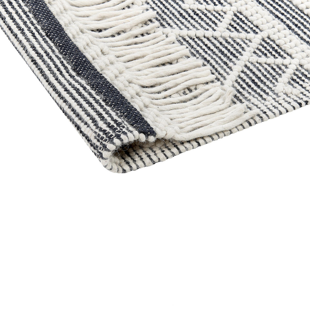 KURZFLOR-TEPPICH Toprakkale 230/160 cm - Grau, Textil (160/230cm) - Beliani