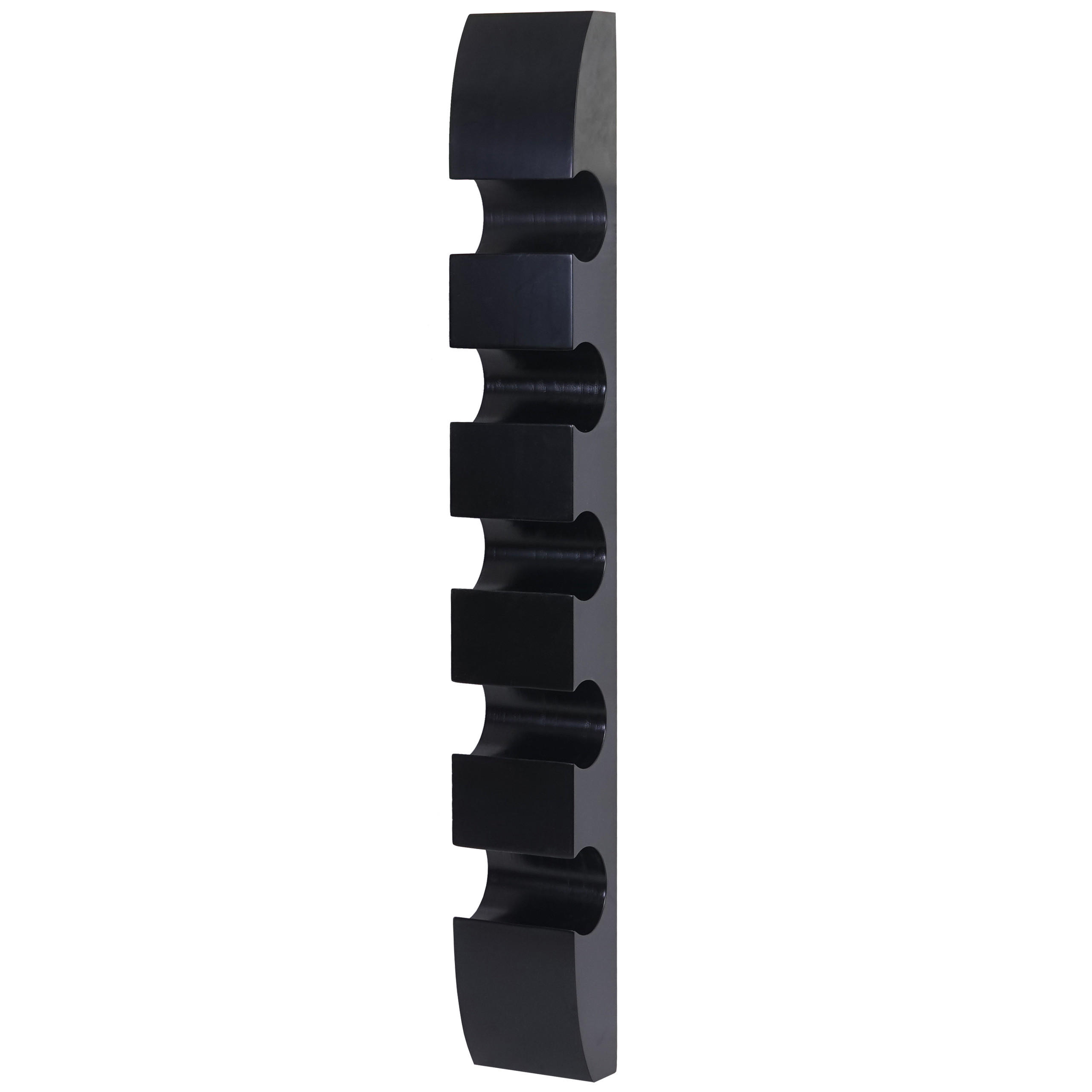 WEINREGAL MILLAU Schwarz - Schwarz, Holzwerkstoff (13/99/9cm) - MCW