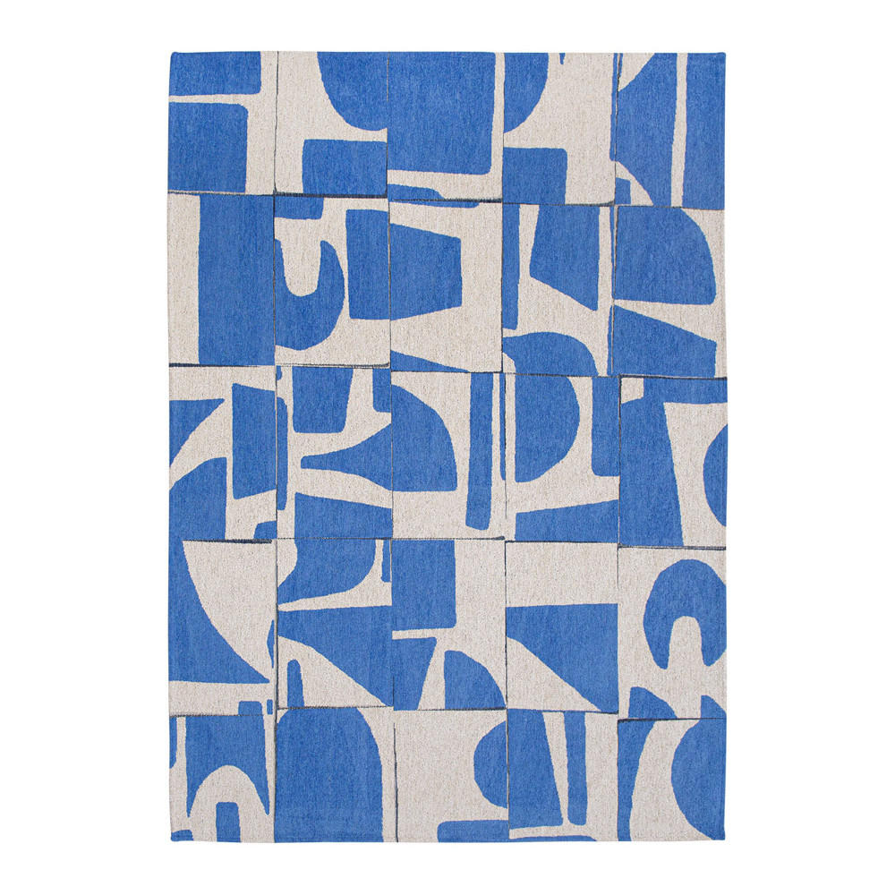 TEPPICH Campanula Craft 170/240 cm - Blau, Textil (170/240cm) - Louis De Poortere