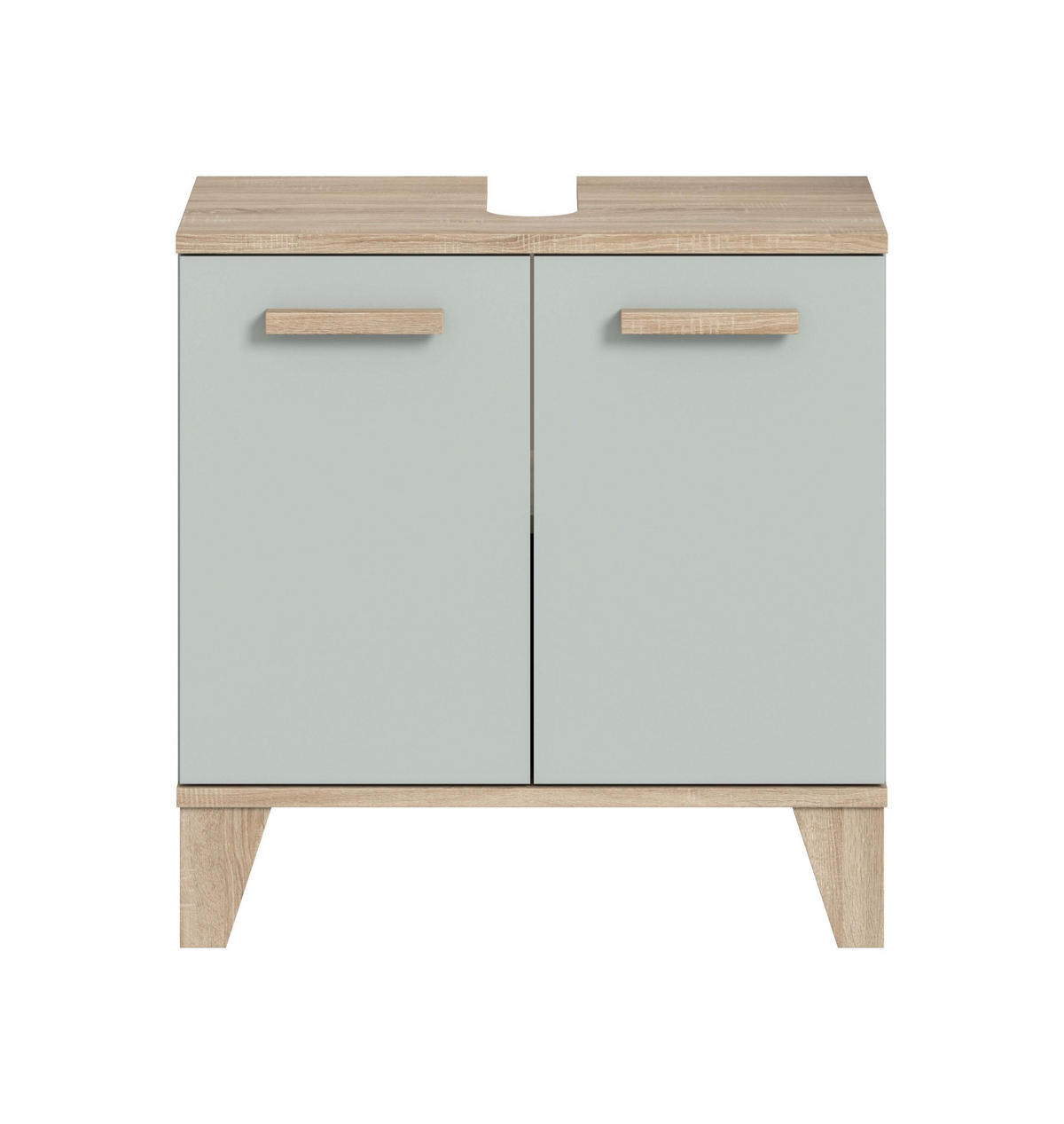 WASCHBECKENUNTERSCHRANK STAR (B/H/T: ca. 60/61/34 cm) in hellgrün/hellgrün - Hellgrün, Holzwerkstoff (60/61/34cm)