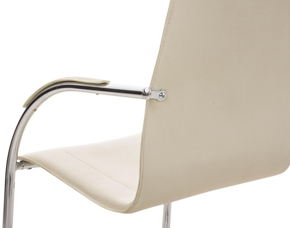 SCHWINGSTUHL 3er Set Lederlook creme - Creme, Textil/Metall (56/94/52cm) - CLP
