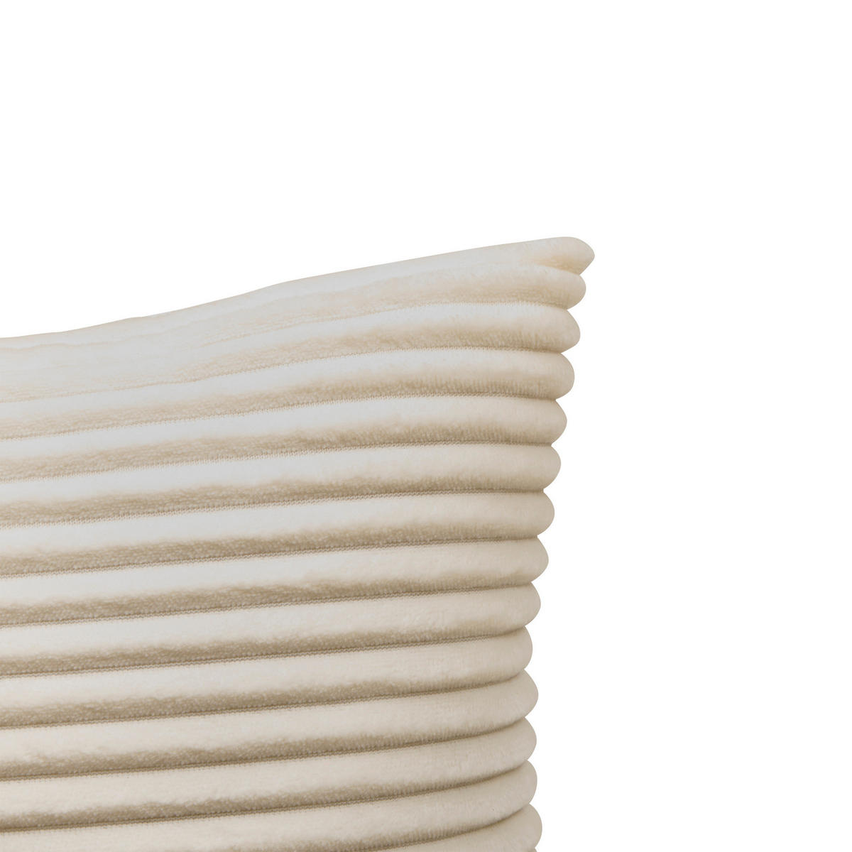 KISSENHÜLLE aus Cord Arum Weiß 38/38 cm - Weiß, Textil (10/38cm) - Atmosphera Createur d´interieur