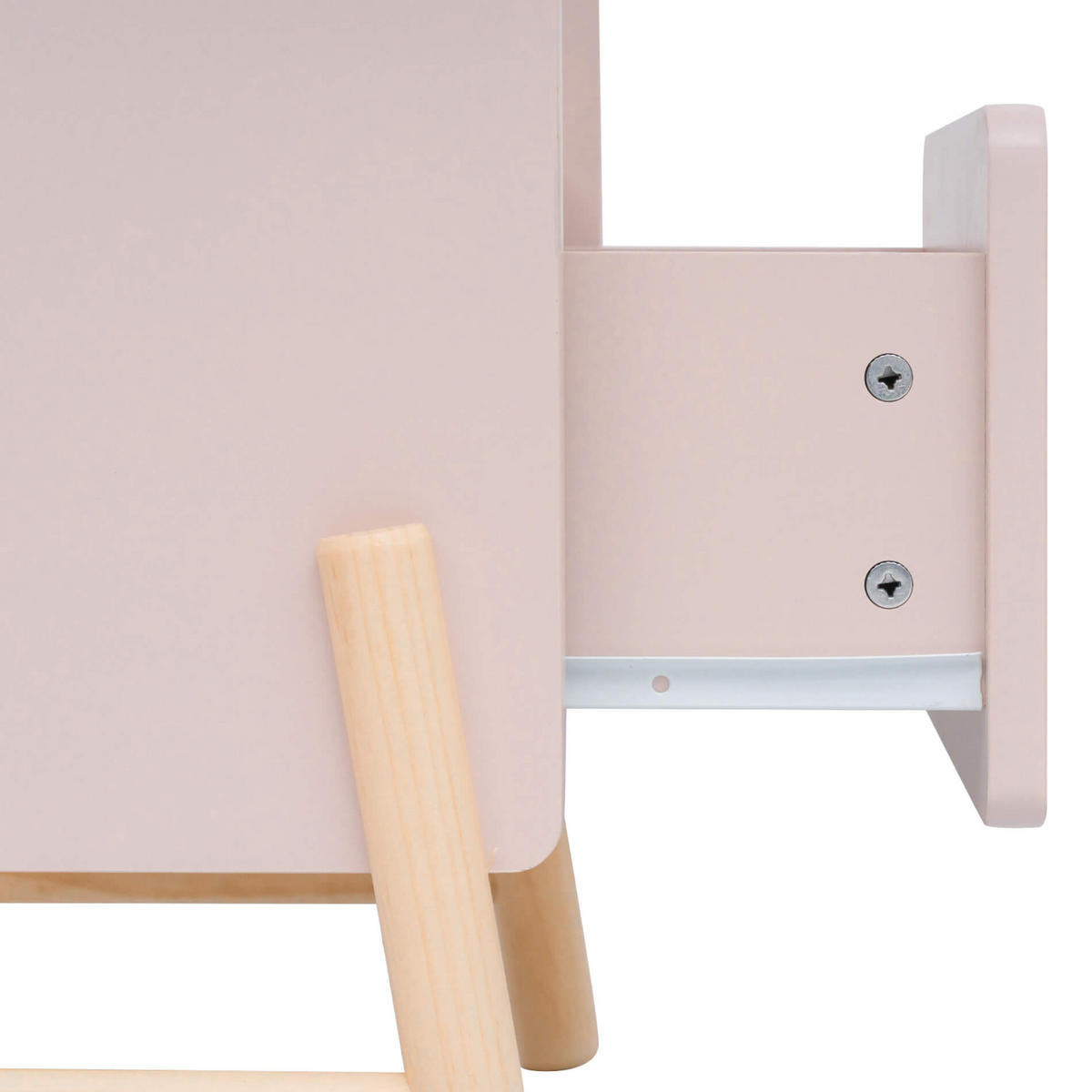 KINDERNACHTKÄSTCHEN Rosa 49/43/30 cm - Pink, Holzwerkstoff (40/49/30cm)