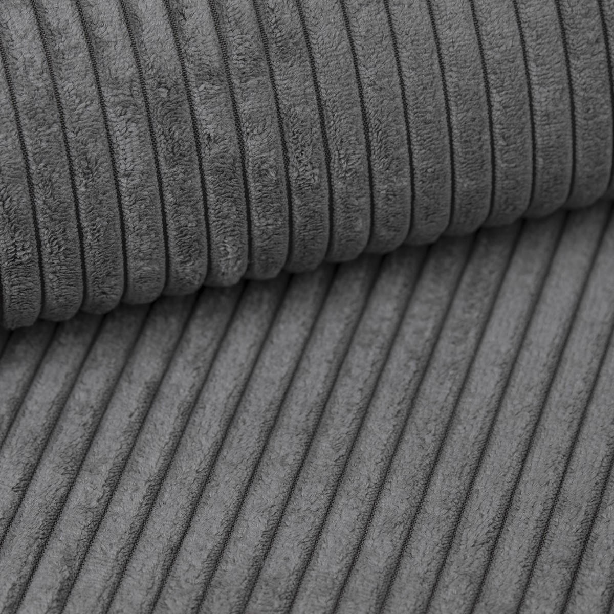 ECKSOFA Luna Dunkelgrau, mit Schlaffunktion - Dunkelgrau, Holzwerkstoff/Textil (252/155cm) - Bettso