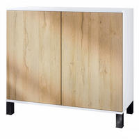 KOMMODE Skadu Eiche Natur - Eichefarben, Holzwerkstoff (92.5/84.5/35cm) - Vladon
