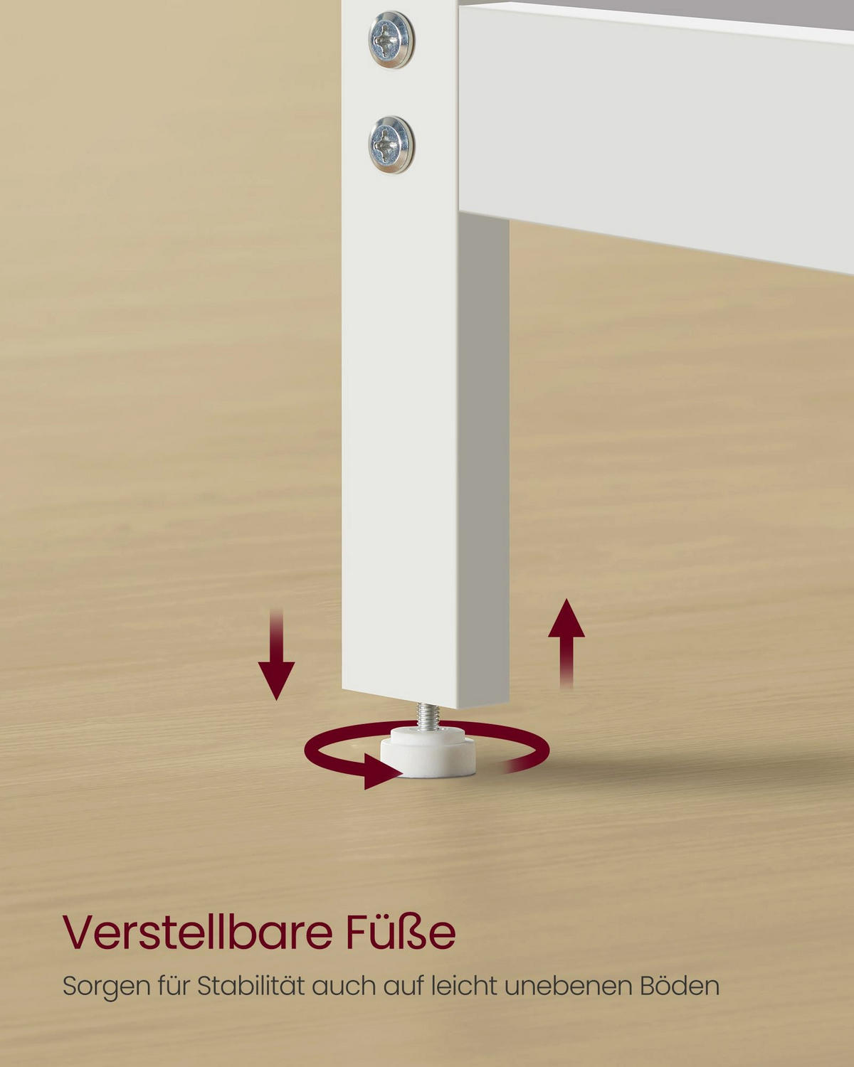 SCHREIBTISCH BAGHDAD - Weiß, Holzwerkstoff (60/120/76cm) - Hansiro