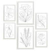POSTER Set Mit 6 Angenehmes Lule In Blume Zusammenfassung Ästhetische Dekorative Gemälde Für Ihr Wohnzimmer Schlafzimmer Zuhause A3 & A4 Weißer Rahmen - Weiß, Papier (29/3cm) - Nacnic
