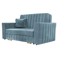 SCHLAFSOFA Viva Glam II - Naturfarben/Hellblau, Holz/Kunststoff (145/85/98cm) - MIRJAN24