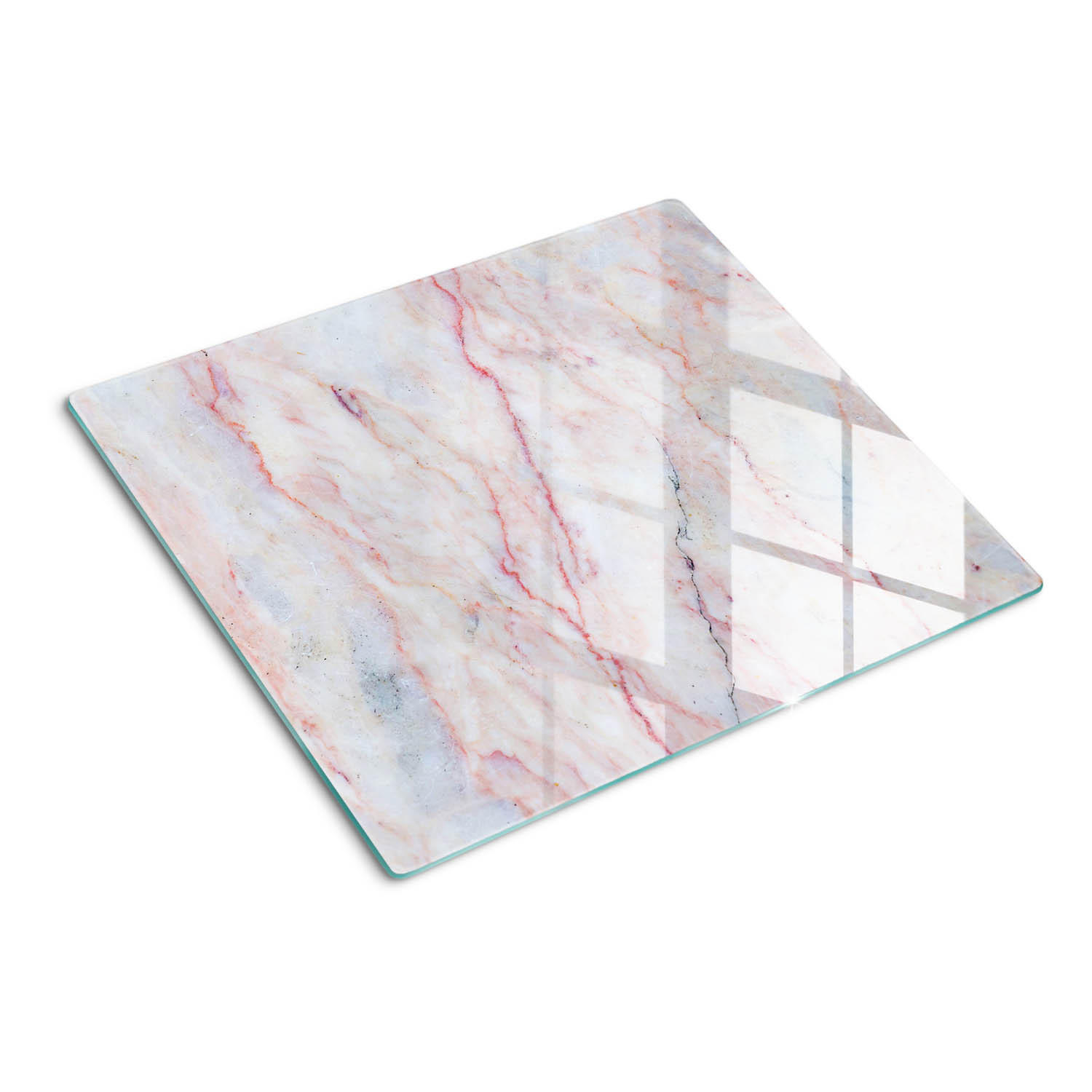 GLASPLATTE 60x52 cm Marmor - Beige, Glas (60/0.4/52cm) - TULUP